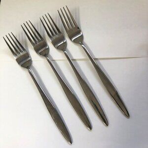 Brandani ANDROMEDA Dinner Forks 8 1/4" Flatware Set of 4 Stainless Steel